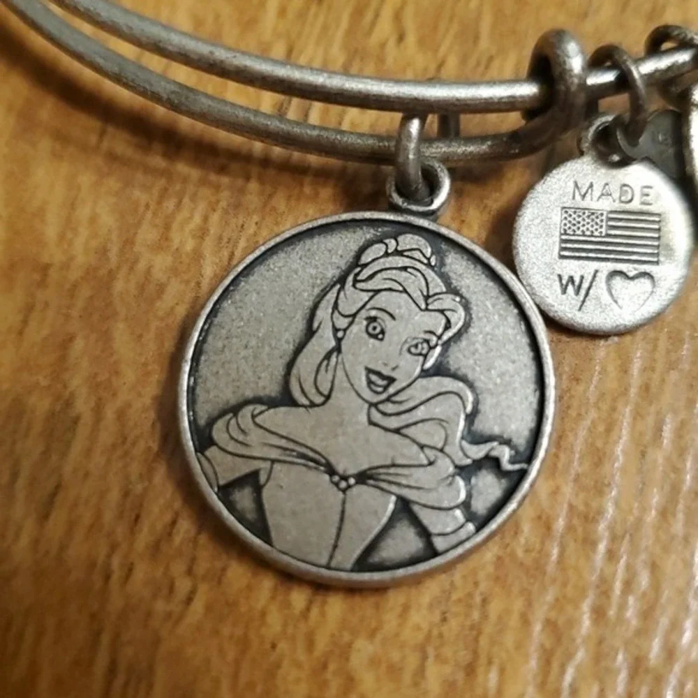 Disney Alex and Ani Beauty and‎ the Beast Silver Bracelet  in Belle Character